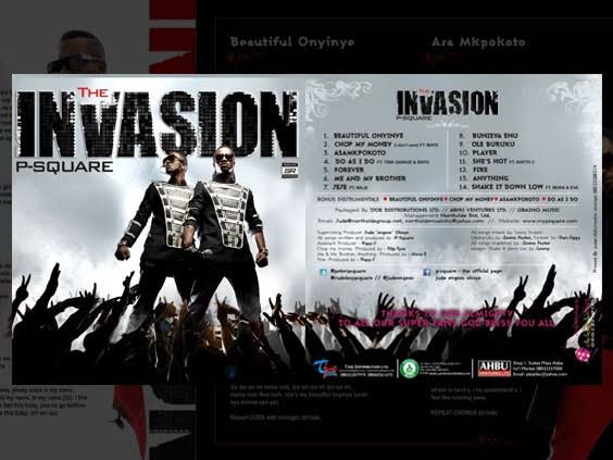 P Square The Invasion Album